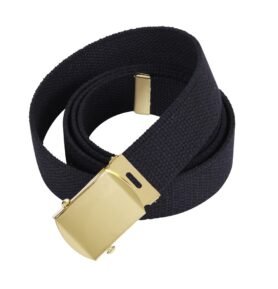 ROTHCO opasek se zlatou sponou 110 cm ČERNÝ