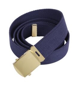 ROTHCO opasek se zlatou sponou 110 cm MODRÝ