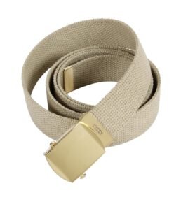 ROTHCO opasek se zlatou sponou 110 cm KHAKI