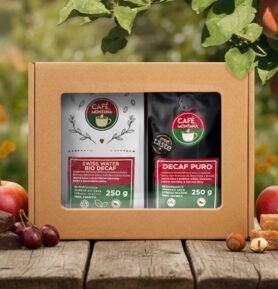Café Montaña dárková sada bezkofeinových káv, 2× 250 g