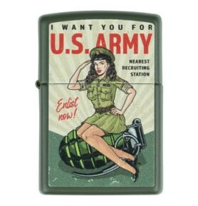 Zapalovač ZIPPO U.S. ARMY Enlist Pin Up benzínový