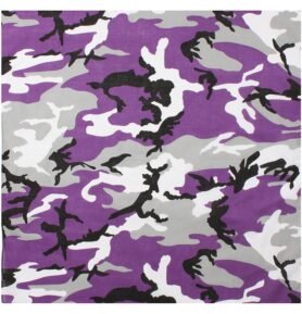 ROTHCO šátek 68 x 68 cm JUMBO fialové maskování VIOLET CAMO