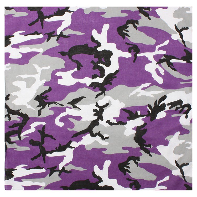ROTHCO šátek 68 x 68 cm JUMBO fialové maskování VIOLET CAMO