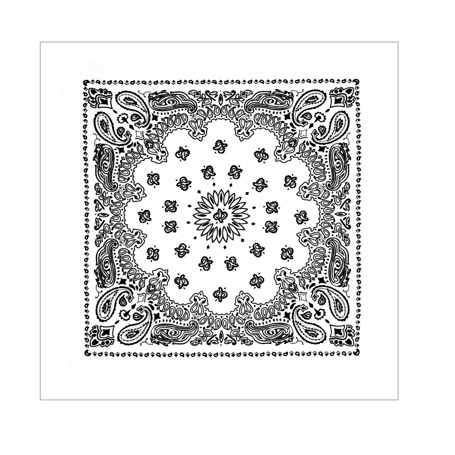 ROTHCO šátek JUMBO TRAINMEN / WESTERN velký BÍLÝ