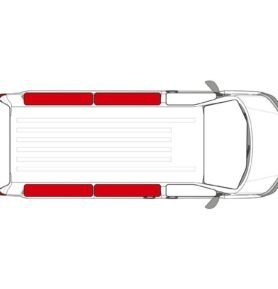IDEATERMICA Vnitřní termoclony pro Peugeot Traveller/Toyota Proace/Citroen SpaceTourer/Opel Zafira s komfortním obložením KR + DR - druhá jakost Varianta: Obytná část - KR