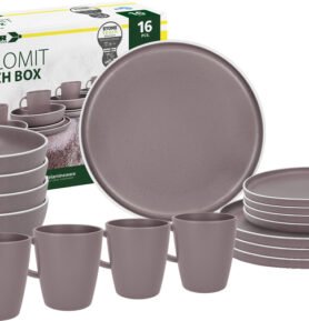 Sada melaminového nádobí Brunner DOLOMIT ROSE 16dílná, pro 4 osoby