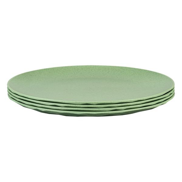 Plochý talíř Koziol CLUB PLATE 260, 4 kusů Barva: zelený