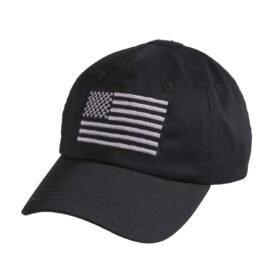 ROTHCO čepice baseball TACTICAL OPERATOR vlajka US ČERNÁ