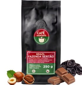Café Montaña Brazil Fazenda Sertão, zrnková káva Velikost balení: 250g