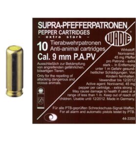 WADIE náboj pepřový P.A. PV SUPRA PFEFFER 9 mm 10ks pistole