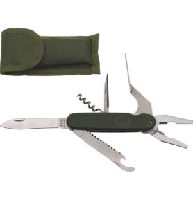 MFH nůž kapesní BW styl s pouzdrem ZELENÝ