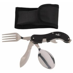 FOX Outdoor příbor cestovní sada 4v1 lžíce,nůž,vidlička a otvírák