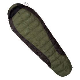 WARMPEACE spacák péřový VIKING 600 ZELENO-ČERNÝ vel.180cm LEVÝ