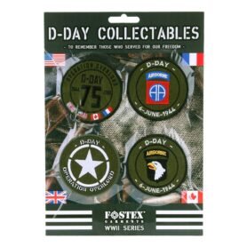 FOSTEX nášivky D-DAY sada 4 kusy