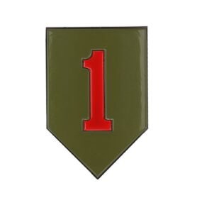 Znak kovový 1st Infantry Division se samolepou