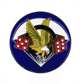 Znak kovový 506th Parachute Infantry Regiment se samolepou