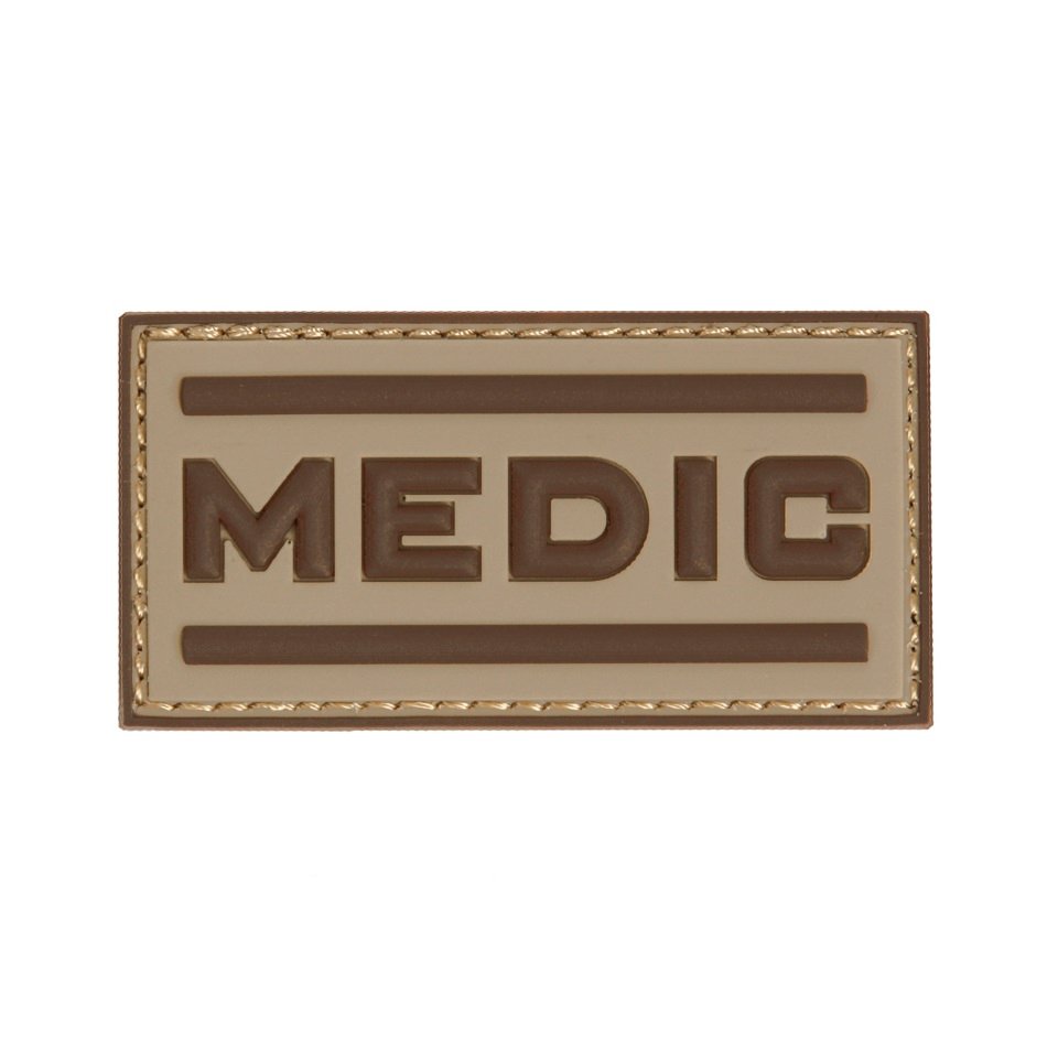 101INC nášivka MEDIC velcro 3D plastová DESERT