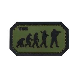 101INC nášivka AIRSOFT EVOLUTION velcro 3D PVC ZELENÁ