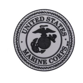 101INC nášivka 3D plastová UNITED STATES MARINE CORPS ŠEDÁ