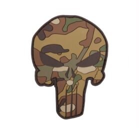 101INC nášivka PUNISHER velcro 3D plastová MULTICAMO