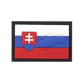 101INC nášivka 3D plastová SLOVENSKO s obrysem země velcro