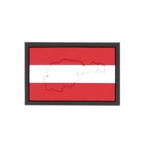 101INC nášivka 3D plastová RAKOUSKO s obrysem země velcro
