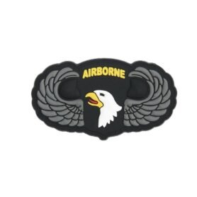 101INC nášivka 3D plastová 101st Airborne s křídly