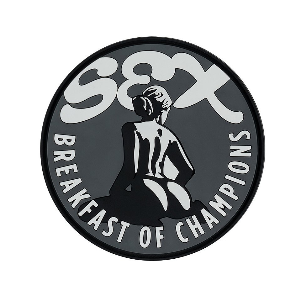 101INC nášivka 3D plastová SEX BREAKFAST velcro
