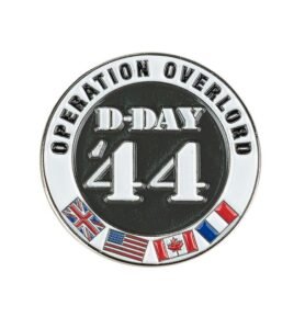 FOSTEX odznak D-DAY 44 se spojeneckými vlajkami