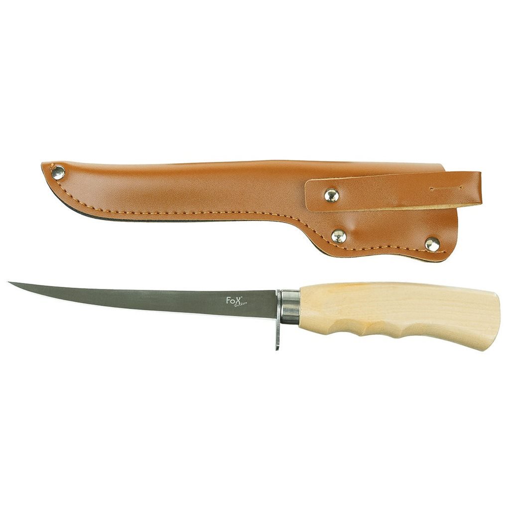 FOX Outdoor nůž filetovací CLASSIC rukojeť březové DŘEVO