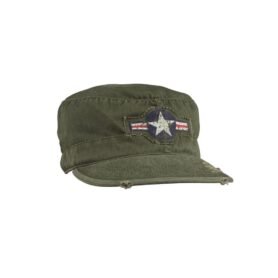 Čepice VINTAGE FATIGUE AIR CORP ZELENÁ vel. XL