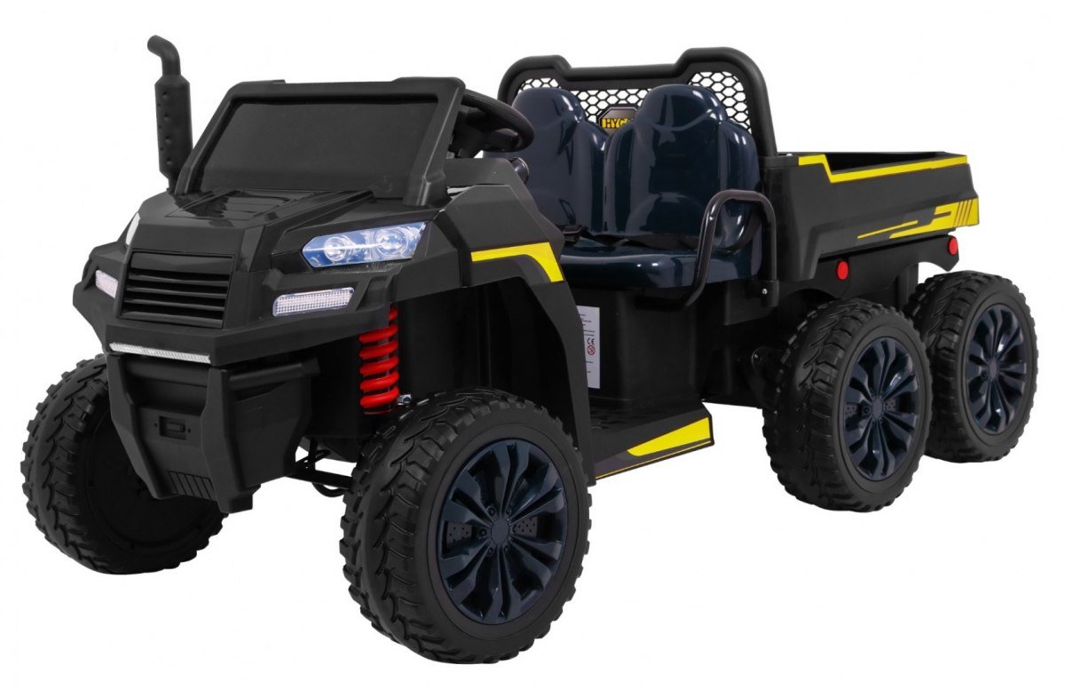 Elektrické farmářské autíčko černé 4x200W
