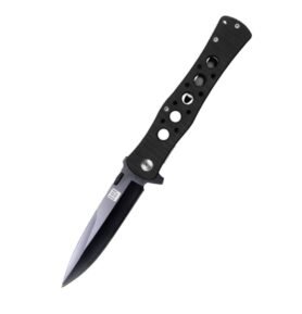 101INC nůž zavírací SHADOW H219 hladké ostří ČERNÁ rukojeť