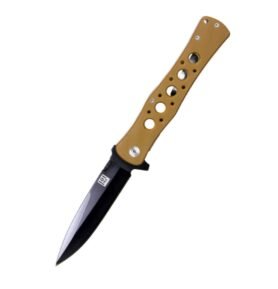 101INC nůž zavírací SHADOW H219 hladké ostří COYOTE rukojeť