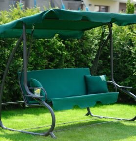 Tomido Zahradní houpačka COMFORT LUX tmavě zelená