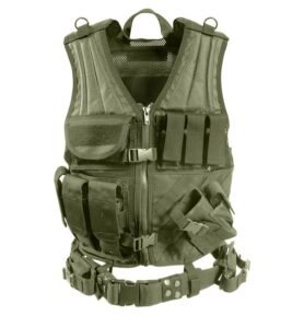 ROTHCO vesta taktická CROSS DRAW MOLLE ZELENÁ