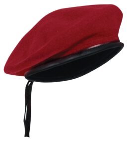 Baret MONTY vlněný ČERVENÝ vel. XL