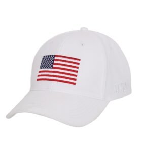 ROTHCO čepice baseball s barevnou US vlajkou BÍLÁ