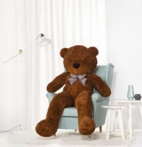 Velký plyšový medvěd Classico 190 cm tmavě hnědý