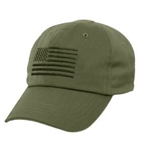 ROTHCO čepice baseball TACTICAL OPERATOR vlajka US ZELENÁ