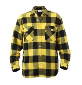Košile dřevorubecká FLANNEL kostkovaná ŽLUTÁ vel. 3XL