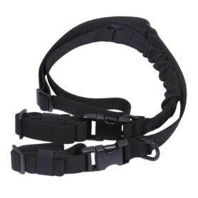 ROTHCO popruh zbraňový TACTICAL jednobodový/dvoubodový ČERNÝ
