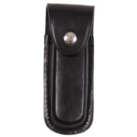 FOX Outdoor pouzdro na zavírací nůž kožené 13cm ČERNÉ