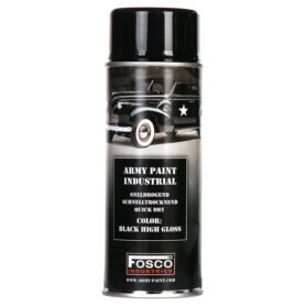 FOSCO barva ARMY ve spreji 400ml LESKLÁ ČERNÁ