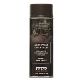 FOSCO barva ARMY ve spreji 400ml TMAVĚ HNĚDÁ (DARK BROWN)