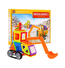 Tomido Magnetická stavebnice bagr 78 dílů