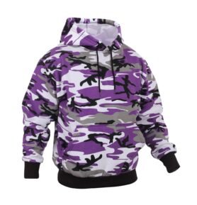 Mikina s kapucí ULTRA VIOLET CAMO vel. M