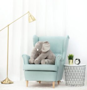 Velký plyšový Slon šedý 70 cm