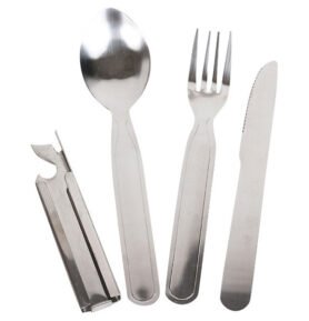 ROTHCO příbor DELUXE 3 díly NEREZ + otvírák