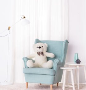 Velký plyšový medvěd Classico 90 cm bílý